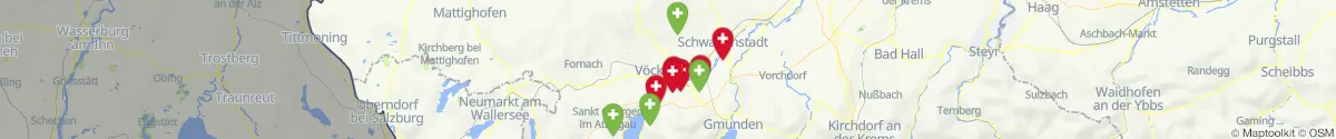 Map view for Pharmacy emergency services nearby Vöcklabruck (Oberösterreich)